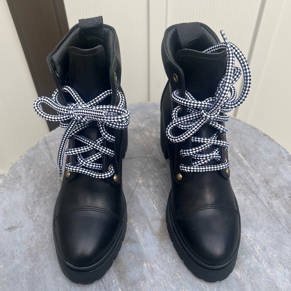 Miu Miu Black Combat Boots 7.5 - Picture 3 of 10